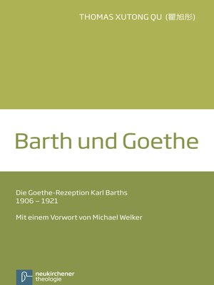 cover image of Barth und Goethe